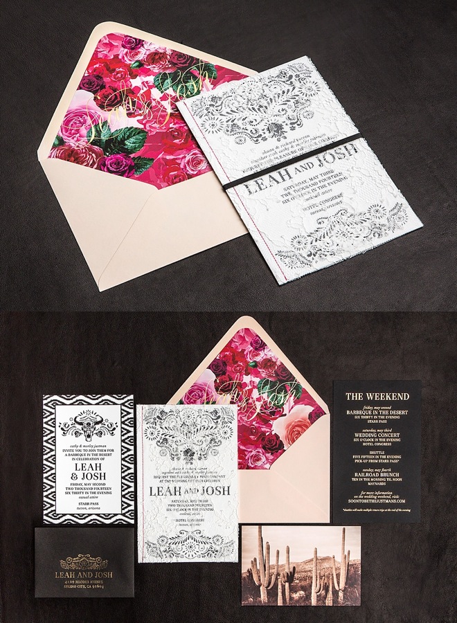 elegant wedding invitation