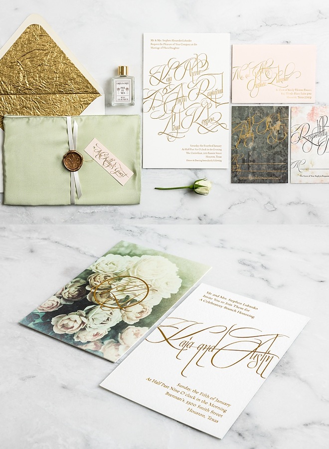 gorgeous wedding invitation