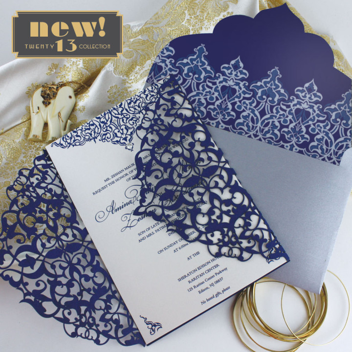 trendy wedding invitation