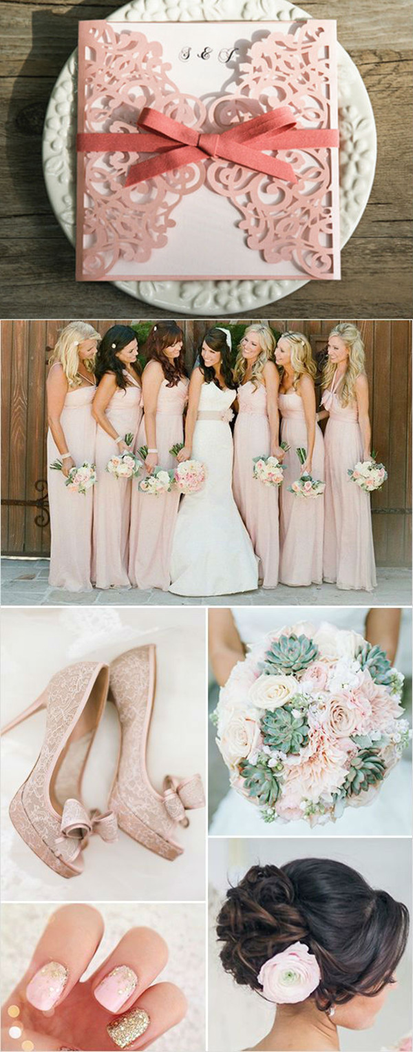 spring elegant-peach-shaded-wedding-ideas