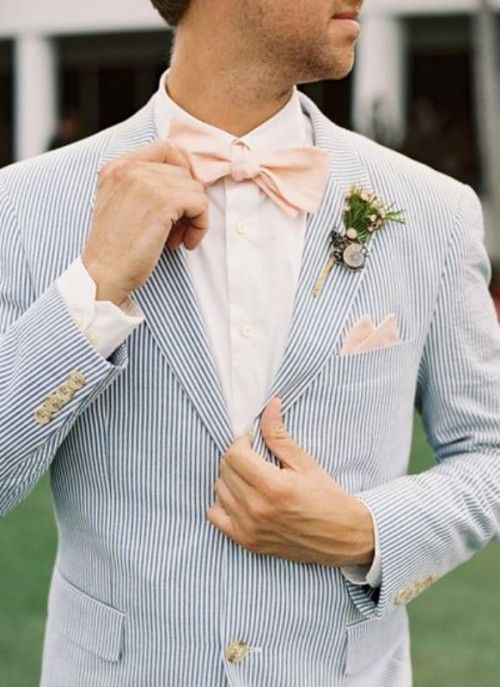 stripe men wedding suit