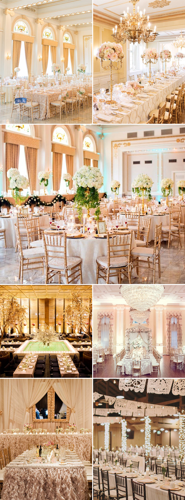 white charming indoor wedding