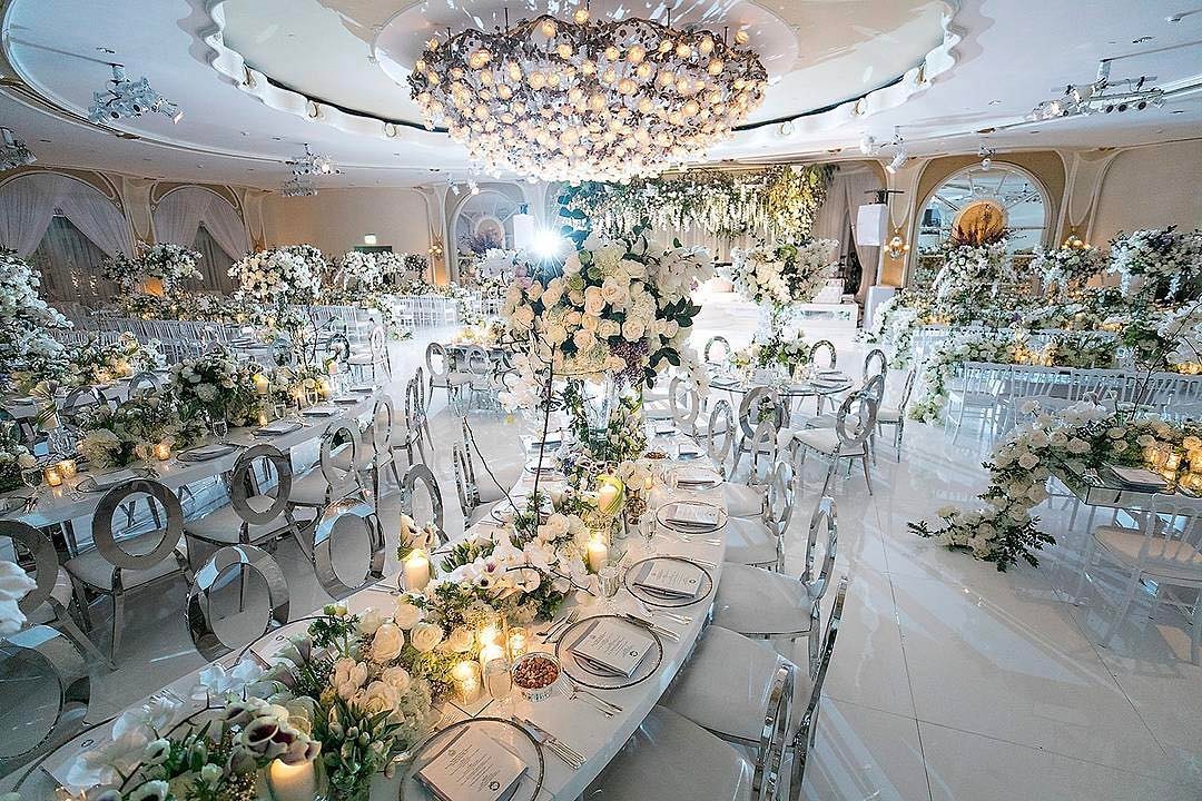 luxury white wedding concept