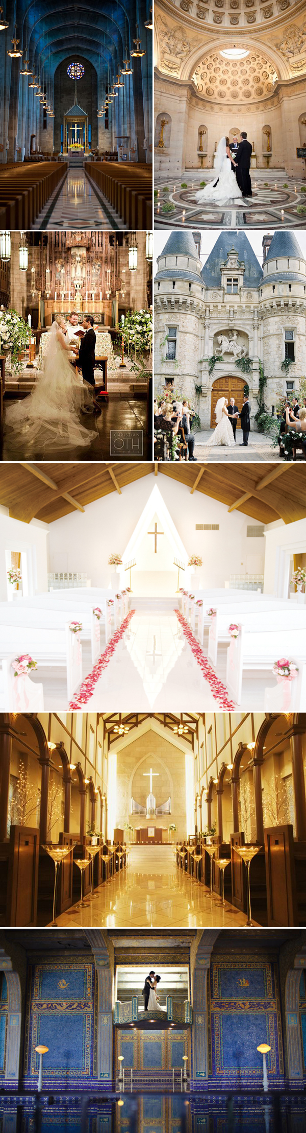 classic romantic chapel and castle altar