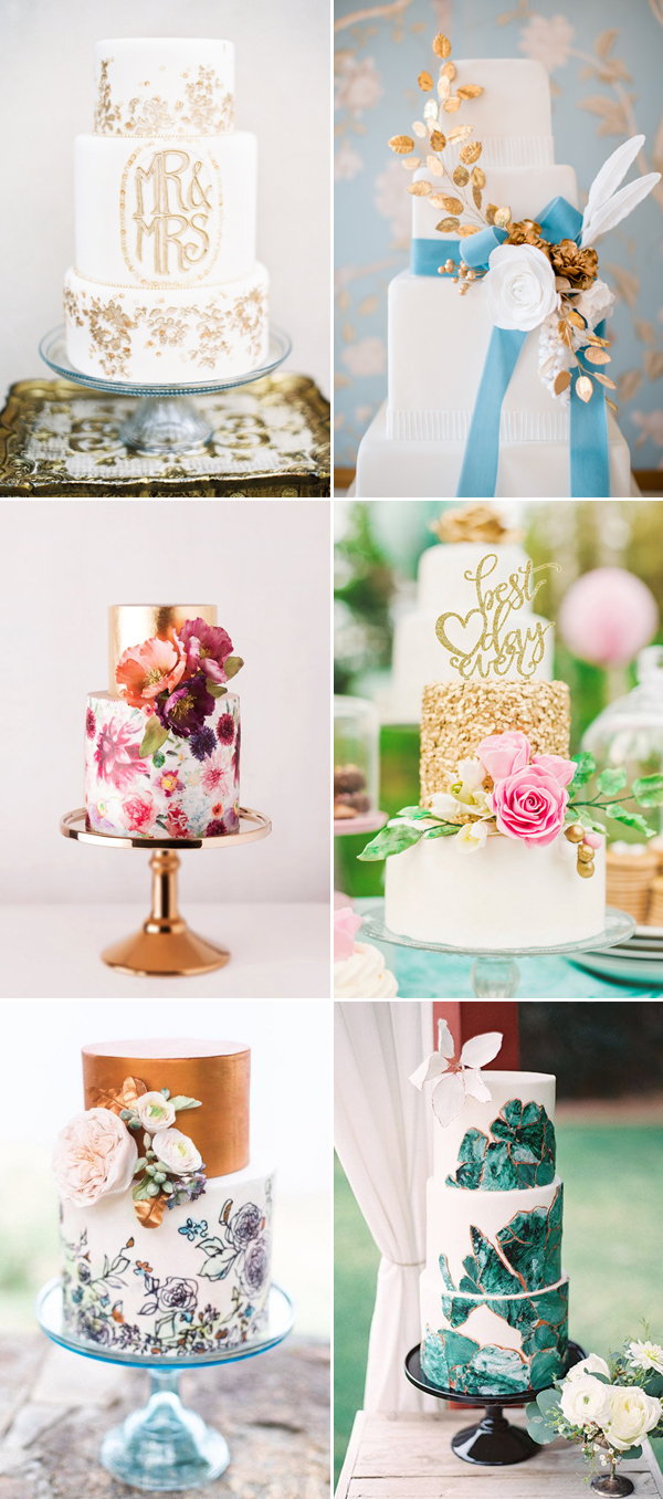 contemporary wedding cakes