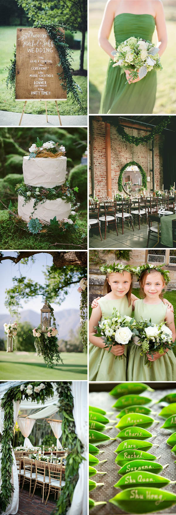 greenery wedding concept ideas