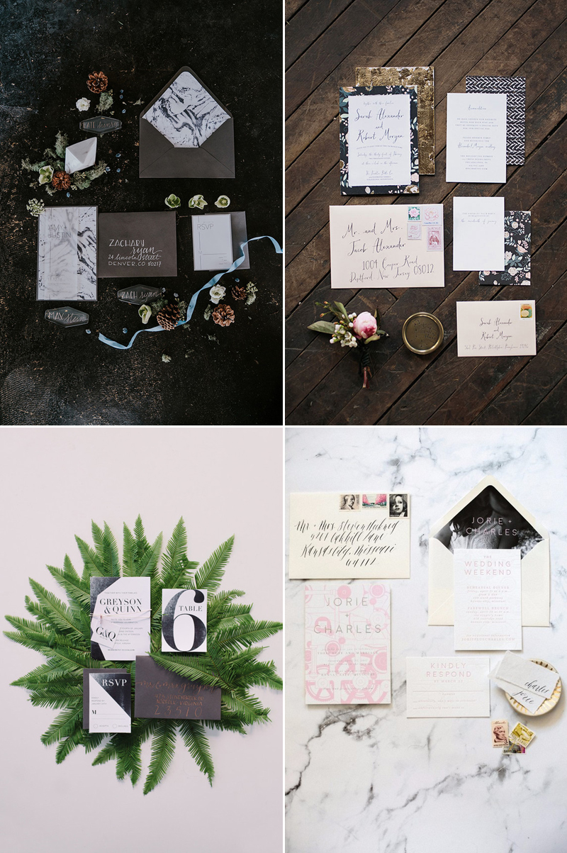 industrial wedding invitation