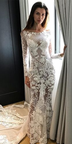 sexy-wedding-dresses with lace design