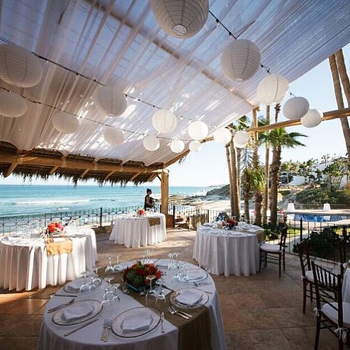 gorgeous white beach wedding