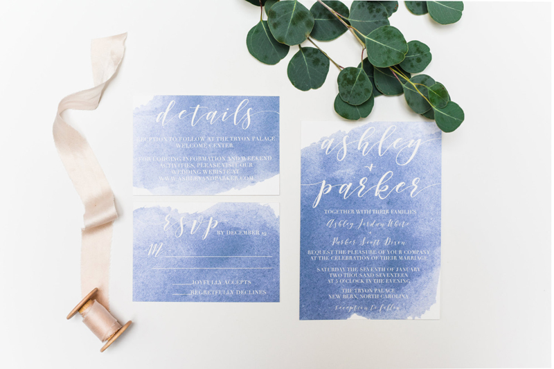 Blue-Watercolor-Wedding-invitations Ideas