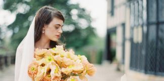 Energizing Beautiful Wedding Bouquet Inspiration with Orange Color Shade beautiful wedding bouquet inspiration