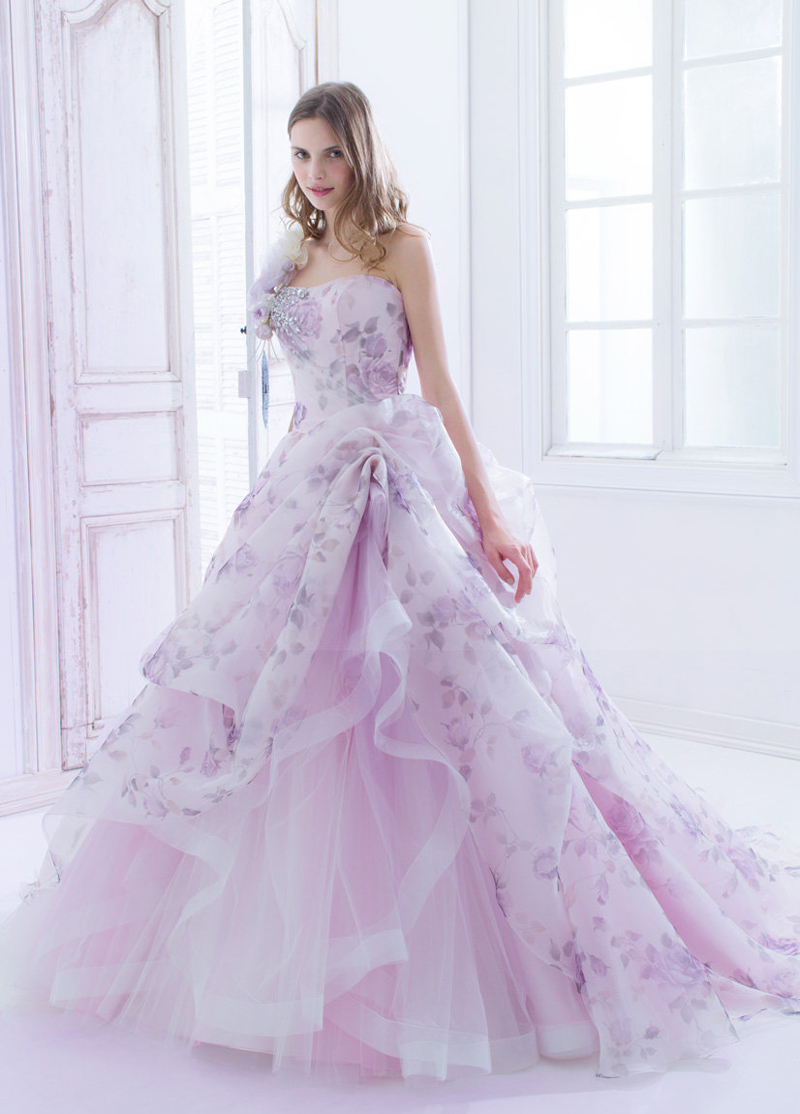 charming purple gowns design