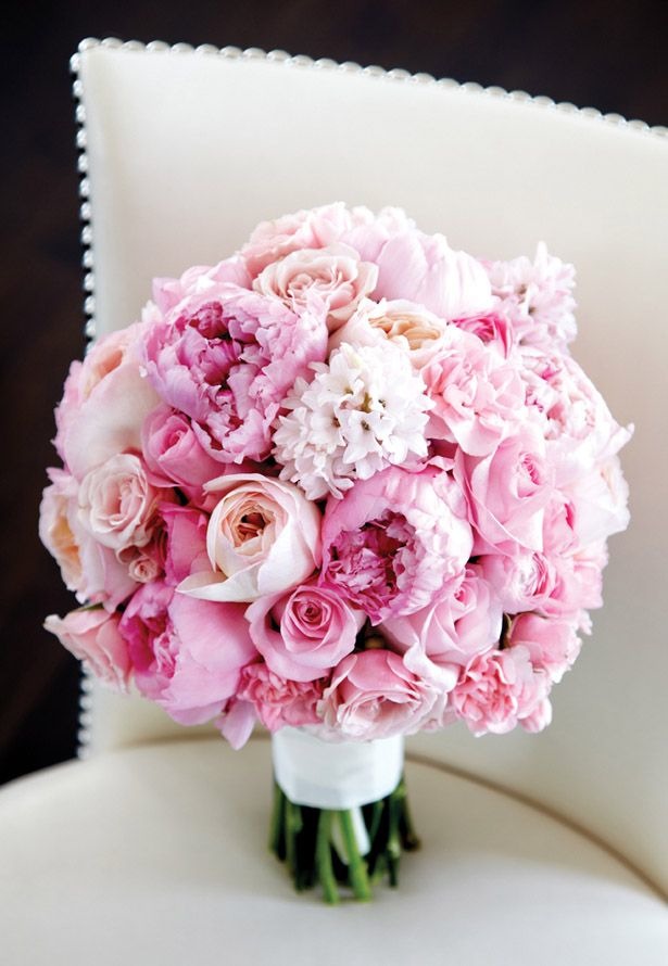 charming soft pink wedding bouquet