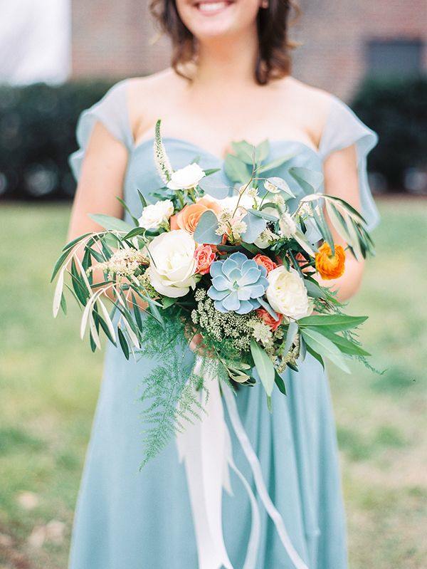 colorful small wedding bouquet