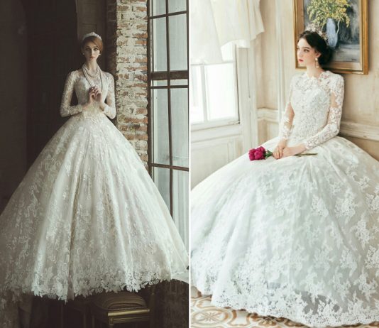 Classic and Elegant Wedding Dresses with Beautiful Lace Design classic and elegant wedding dresses