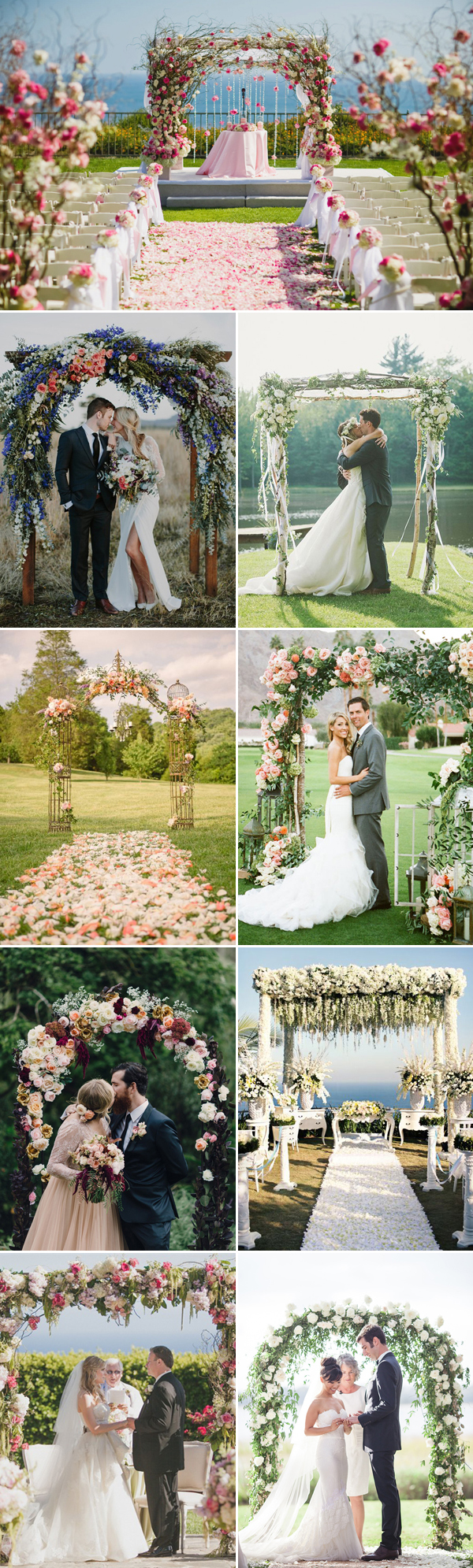 floral inspired for wedding arch