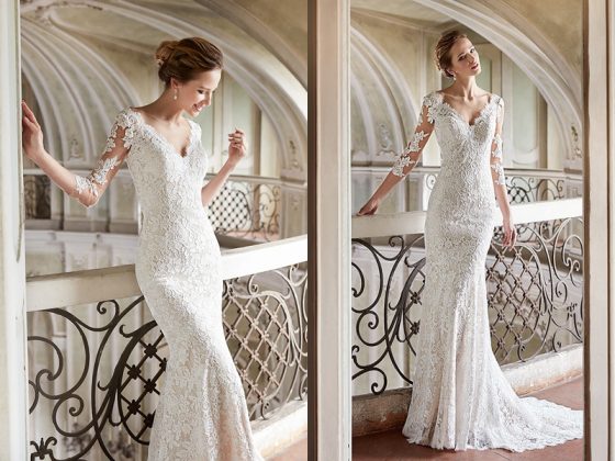 Classic and Elegant Wedding Dresses with Beautiful Lace Design | roowedding