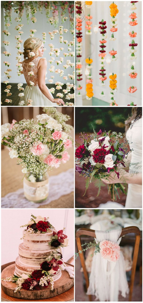 Intriguing-and-romantic-carnation-wedding-bouquets-and-backdrop-ideas