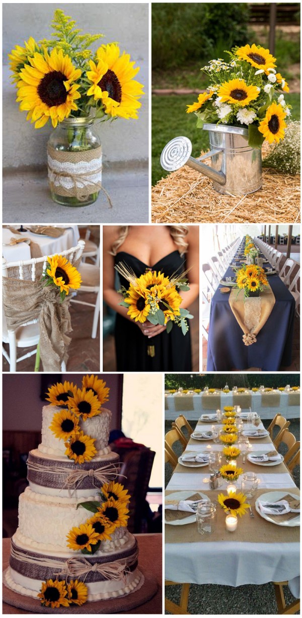 Warm-and-bright-sunflower-for-outdoor-wedding