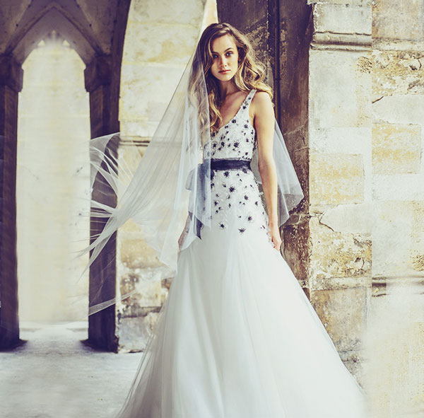 black-and-white-floral-wedding-gown