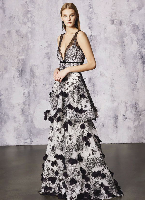 black-brocade-design-for-wedding-gown