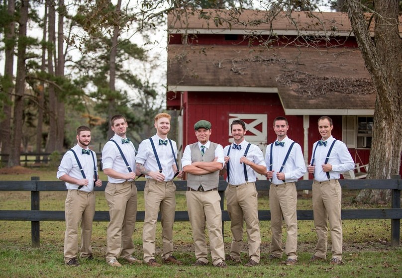country style wedding attire for man