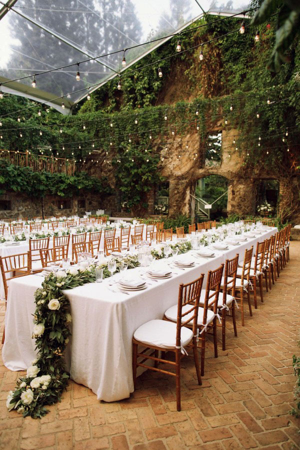 Greenery Wedding Dining Place