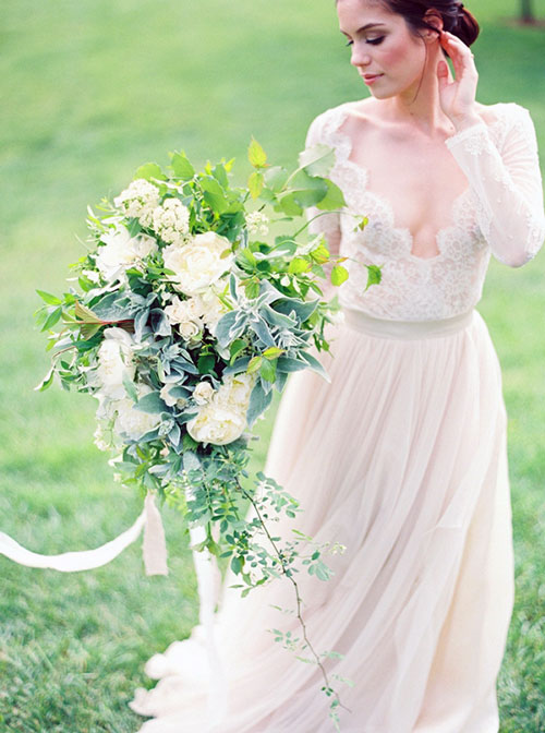 Greenery Wedding Dress