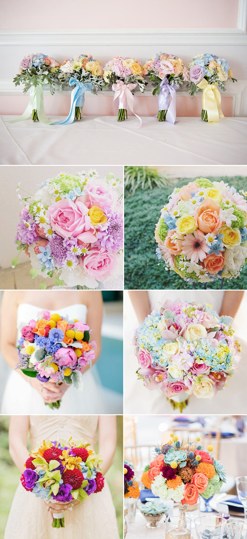 round bouquet flowers