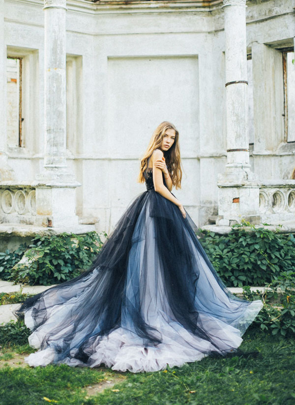 simple-graceful-black-and-white-gown