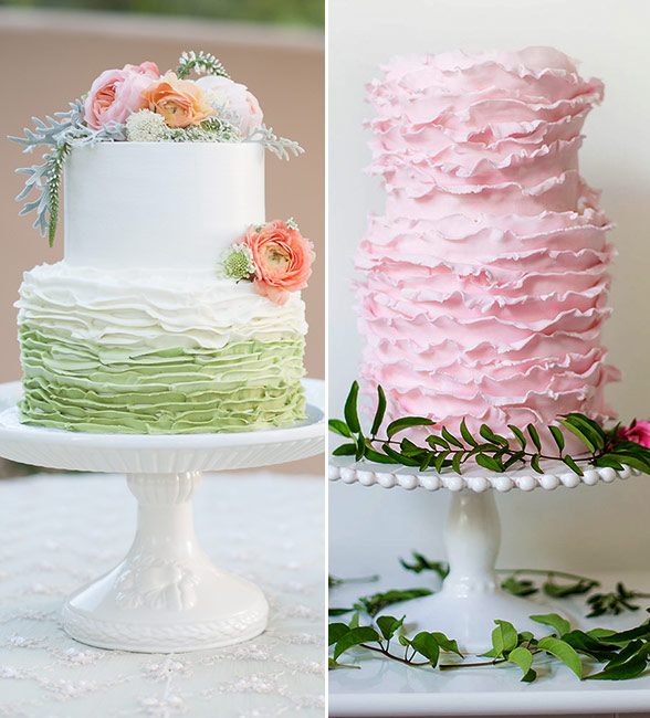 two tier wedding cake design