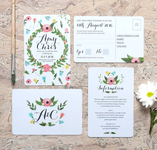 Summer Wedding Invitation 1