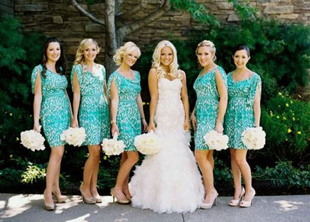 Motives Teal Bridesmaid Dresses