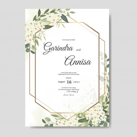 gorgeous elegant wedding invitation