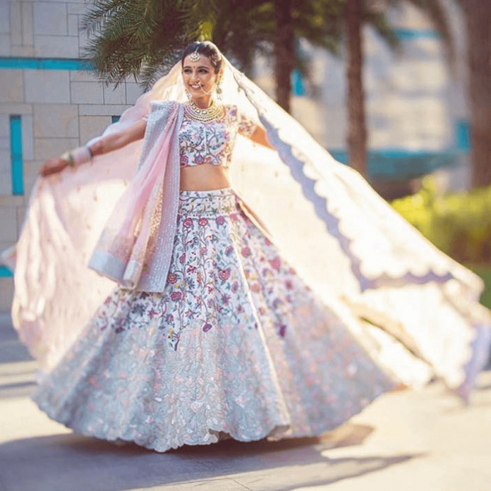multi colour lehenga bridal