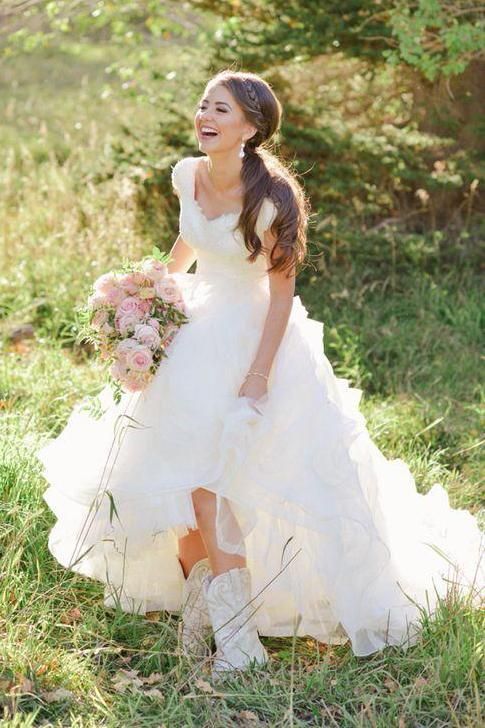 charming country wedding dress