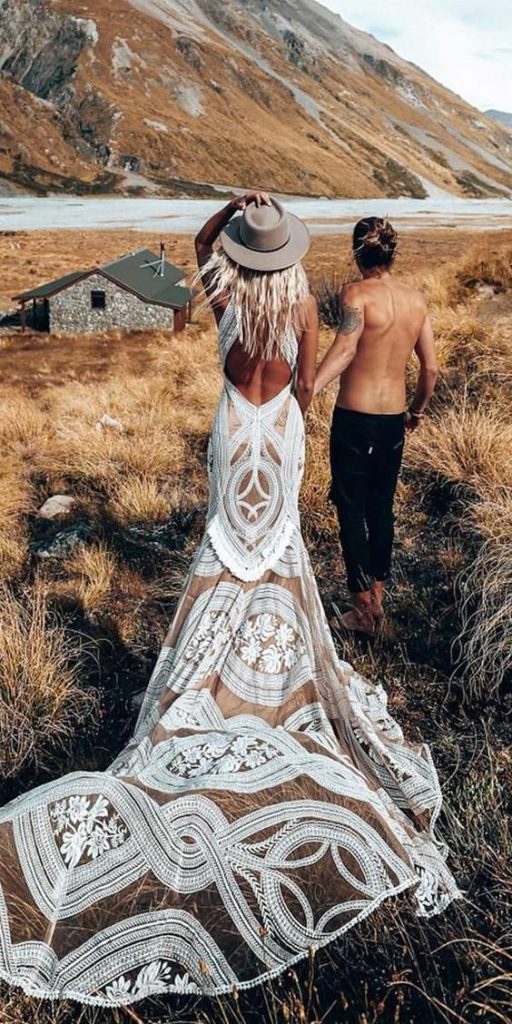 bohemian wedding dress