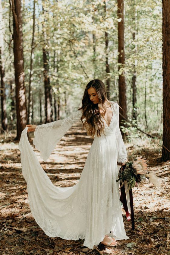 long sleeve wedding dress ideas