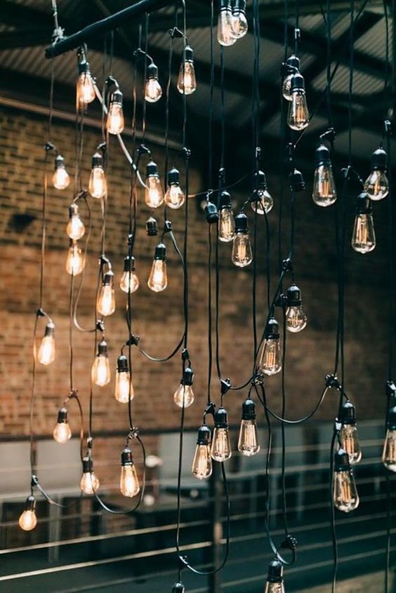 Lighting Design in industrial wedding ideas