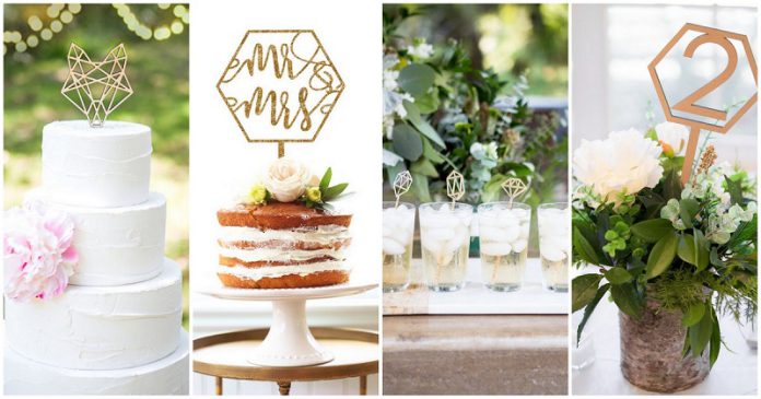 Modern Geometric Theme for Romantic and Unique Wedding Ideas