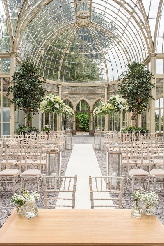 greenhouse for unique wedding venue ideas