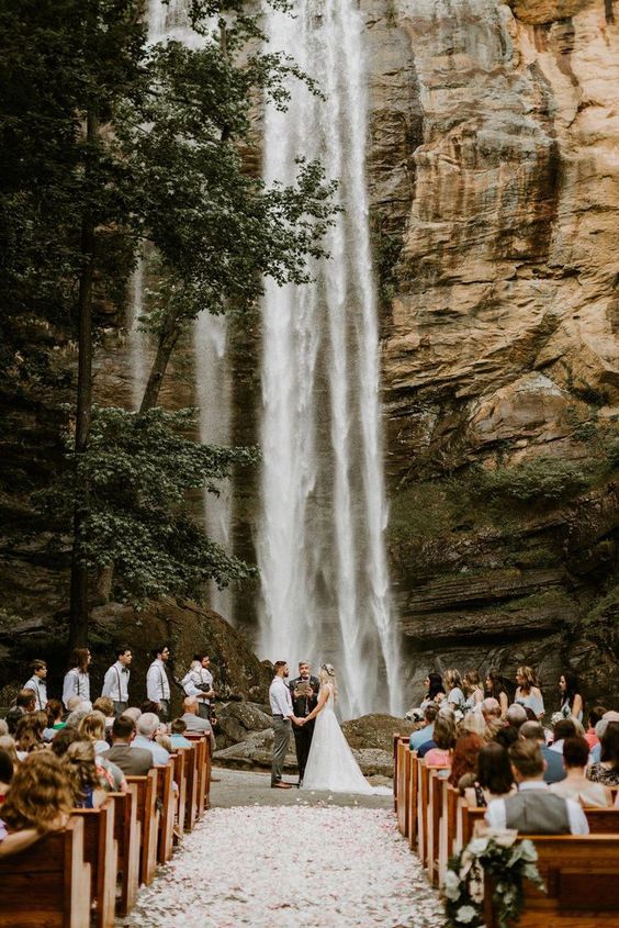 Waterfall wedding venue