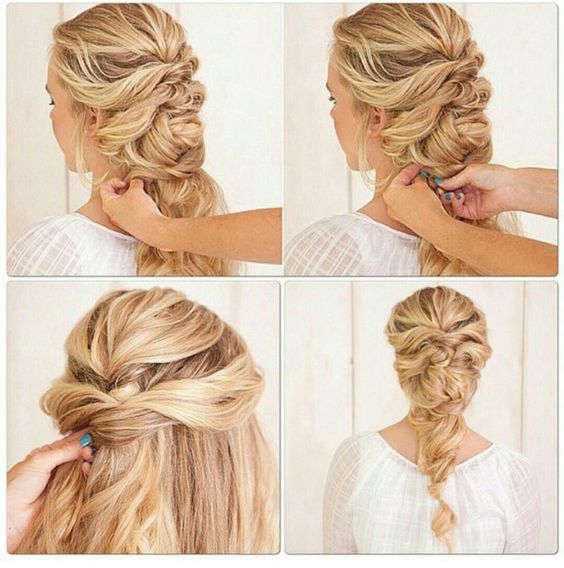 How to style messy mermaid braids for wedding hairstyle