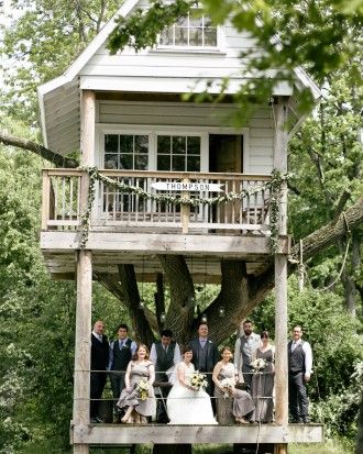 Treehouse in Wisconsin for the rustic wedding venue