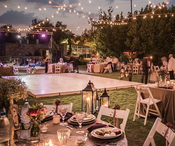Backyard wedding venue
