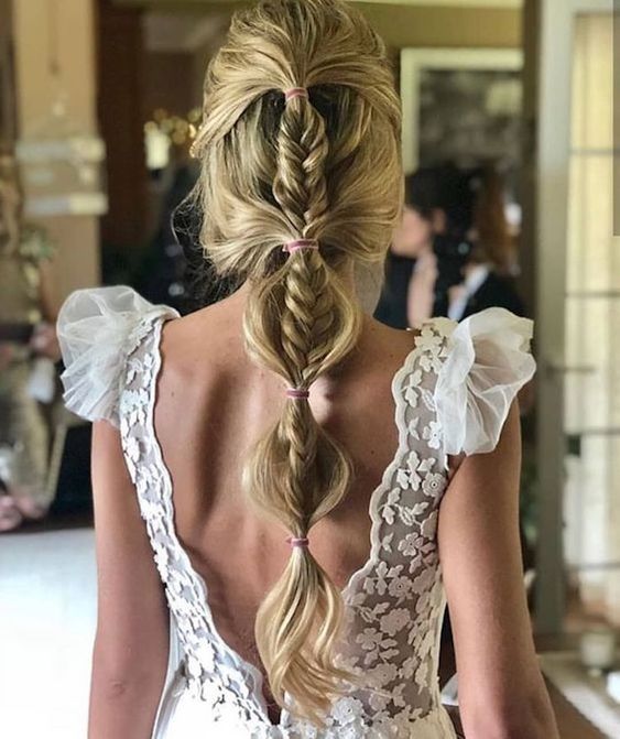 Bubble Braid for pretty bohemian Hairstyle