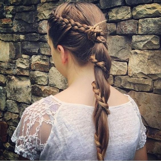 Pretty Carousel Braid in bohemian wedding concept