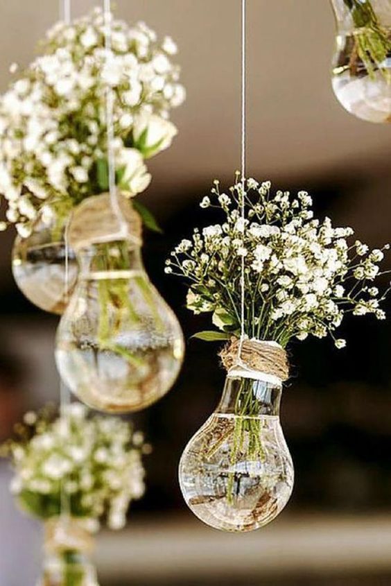 light bulb hanging vases