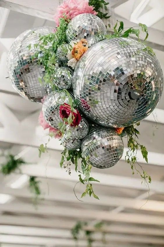 disco ball in wedding decoration ideas