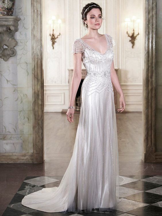 glamour industrial wedding gown